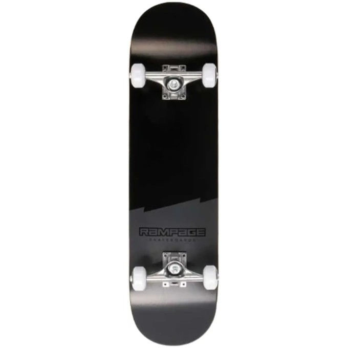 Rampage Plain Third Complete Skateboard (7.75"|Black)