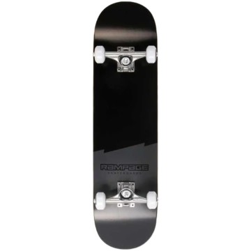 Rampage Plain Third Complete Skateboard (8"|Black)