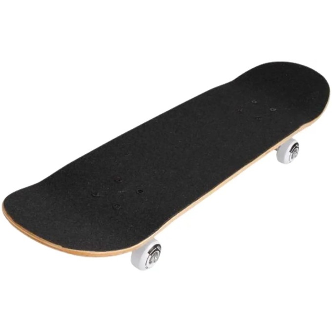 Rampage Plain Third Complete Skateboard (8"|Black)