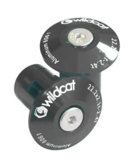 Wildcat Mini BMX Bar Ends 2-Pack (Black)