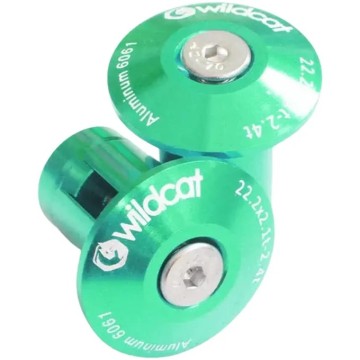 Wildcat Mini BMX Bar Ends 2-Pack (Green)