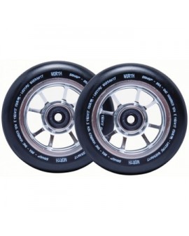North Signal Pro Scooter Wheels 2-Pack (24mm|Silver)