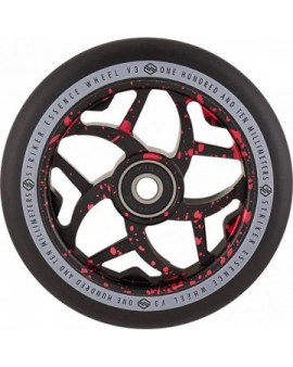 Striker Essence V3 Black Pro Scooter Wheel (110mm|Red Splash)