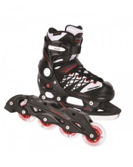 Tempish Clips Duo Adjustable Ice/Inline Skates Size 33-36