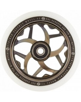 Striker Essence V3 White Pro Scooter Wheel (110mm|Metallic Black)