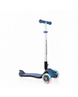 Globber Dark Blue Scooter Elite Deluxe Lights 444-400