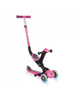 Globber Scooter Pink Scooter Go Up Deluxe Lights