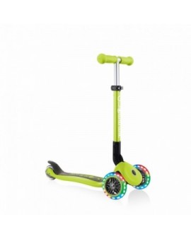 Globber Junior Scooter Green Scooter Junior Foldable Fantasy Lights 437-106