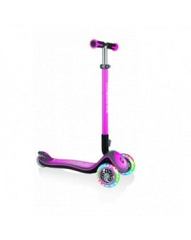 Globber Pink Scooter Elite Deluxe Lights  444-410